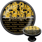 Cheer Cabinet Knob (Black) (Personalized)