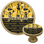 Cheer Cabinet Knob - Gold (Personalized)