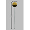 Cheer Clear Plastic 7" Stir Stick - Round - Dimensions