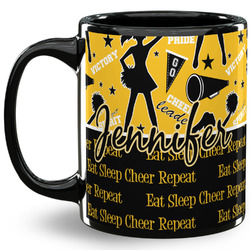 Cheer 11 Oz Coffee Mug - Black (Personalized)