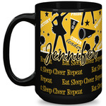 Cheer 15 Oz Coffee Mug - Black (Personalized)