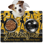 Cheer Dog Food Mat - Medium w/ Name or Text