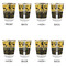 Cheer Glass Shot Glass - with gold rim - Set of 4 - APPROVAL