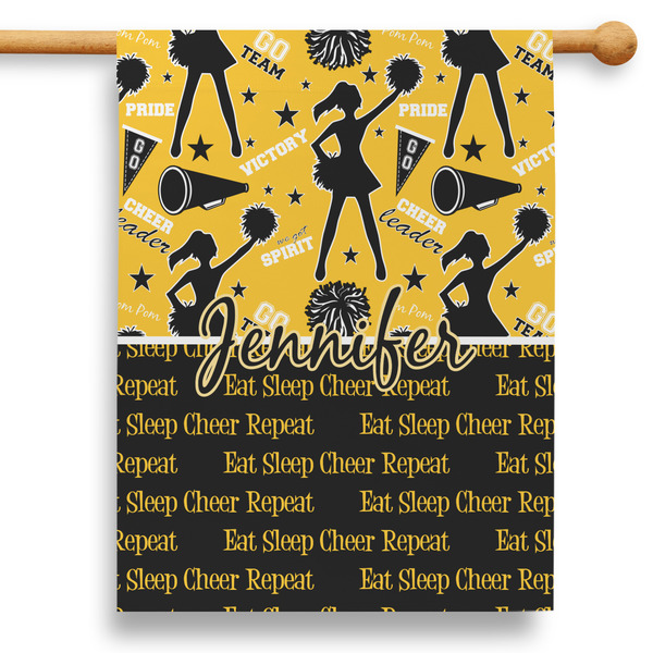 Custom Cheer 28" House Flag - Double Sided (Personalized)