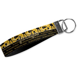 Cheer Wristlet Webbing Keychain Fob (Personalized)