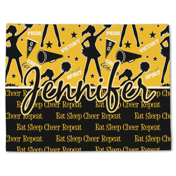 Custom Cheer Single-Sided Linen Placemat - Single w/ Name or Text