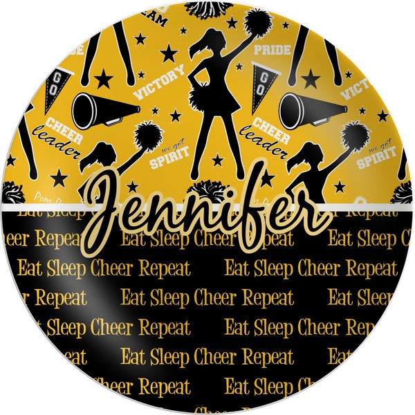 Custom Cheer Melamine Plate (Personalized)