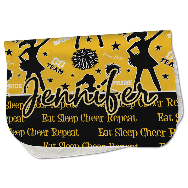 Custom Cheer Burp Cloth - Fleece w/ Name or Text