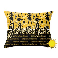 Cheer Outdoor Throw Pillow (Rectangular) (Personalized)
