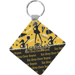 Cheer Diamond Plastic Keychain w/ Name or Text