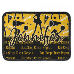 Cheer Iron On Rectangle Patch w/ Name or Text