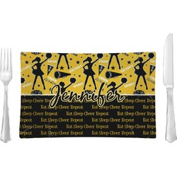 Cheer Rectangular Glass Lunch / Dinner Plate - Single or Set (Personalized)