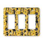 Cheer Rocker Style Light Switch Cover - Three Switch