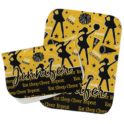 Cheer Burp Cloths - Fleece - Set of 2 w/ Name or Text