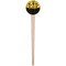 Cheer Wooden 4" Food Pick - Round - Single Pick