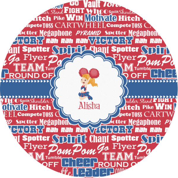 Custom Cheerleader Multipurpose Round Labels - 1" (Personalized)