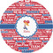 Cheerleader 1" Multipurpose Round Labels - Single Sticker