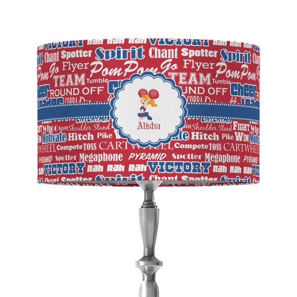 Custom Cheerleader 12" Drum Lamp Shade - Fabric (Personalized)