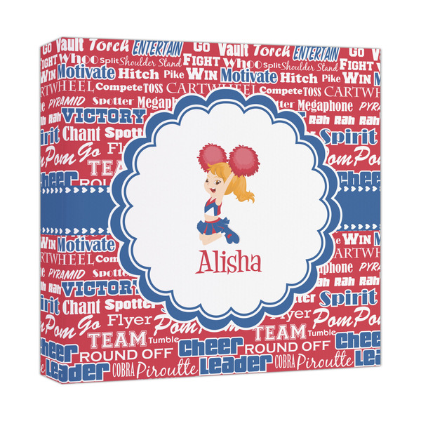 Custom Cheerleader Canvas Print - 12x12 (Personalized)