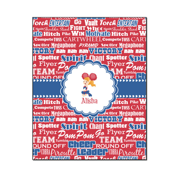 Custom Cheerleader Wood Print - 16x20 (Personalized)