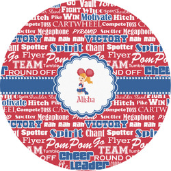 Cheerleader Multipurpose Round Labels - 2" (Personalized)