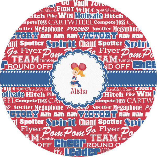 Custom Cheerleader Multipurpose Round Labels - 2" (Personalized)