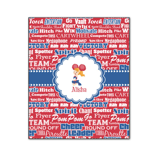 Custom Cheerleader Wood Print - 20x24 (Personalized)