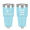 Cheerleader 30 oz Stainless Steel Ringneck Tumbler - Teal - Double Sided - Front & Back