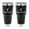 Cheerleader 30 oz Stainless Steel Ringneck Tumblers - Black - Double Sided - APPROVAL