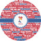 Cheerleader 5" Multipurpose Round Label - Single Sticker