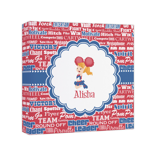 Custom Cheerleader Canvas Print - 8x8 (Personalized)