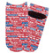 Cheerleader Adult Ankle Socks - Single Pair - Front and Back