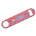 Cheerleader Bar Bottle Opener - White w/ Name or Text