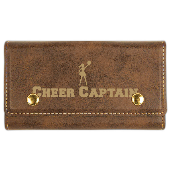 Custom Cheerleader Cards & Dice Set - Rustic Brown (Personalized)