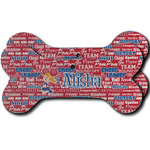 Cheerleader Ceramic Dog Ornament - Front & Back w/ Name or Text