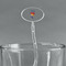 Cheerleader Clear Plastic 7" Stir Stick - Oval - Main