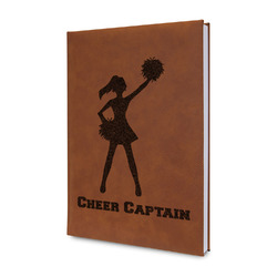 Cheerleader Leatherette Journal - Double Sided (Personalized)