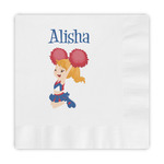 Cheerleader Embossed Decorative Napkins (Personalized)