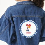 Cheerleader Large Custom Shape Patch - 2XL (Personalized)