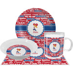 Cheerleader Dinner Set - Single 4 Pc Setting w/ Name or Text