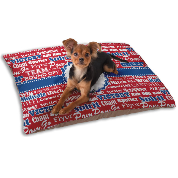 Custom Cheerleader Dog Bed - Small w/ Name or Text