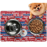 Cheerleader Dog Food Mat - Small w/ Name or Text