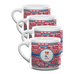 Cheerleader Double Shot Espresso Cups - Set of 4 (Personalized)