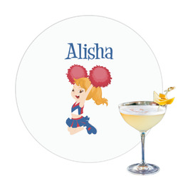 Cheerleader Printed Drink Topper (Personalized)