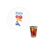 Cheerleader Printed Drink Topper - 1.5" (Personalized)