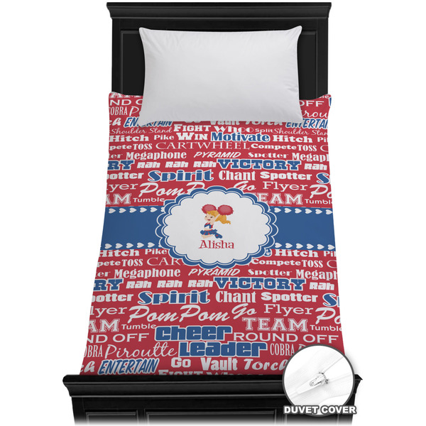 Custom Cheerleader Duvet Cover - Twin XL (Personalized)