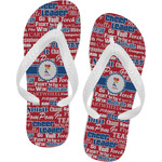 Cheerleader Flip Flops - Small (Personalized)