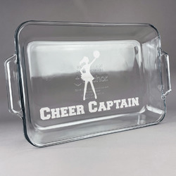 Cheerleader Glass Baking Dish - 13in x 9in (Personalized)