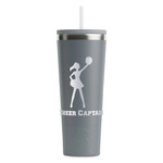 Cheerleader RTIC Everyday Tumbler with Straw - 28oz - Grey - Double-Sided (Personalized)