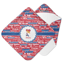 Cheerleader Hooded Baby Towel (Personalized)